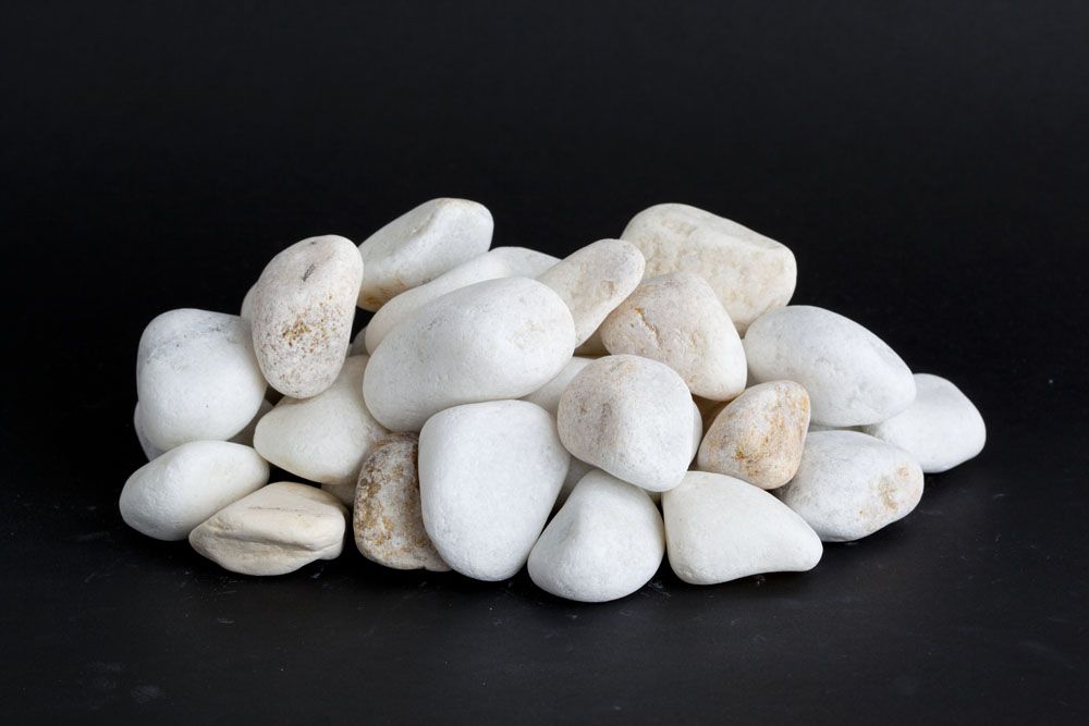 White Macael Marble Pebbles - International Wholesale Supplier